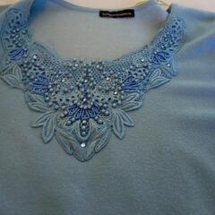 あげます。サマーニットMサイズ！スカイブルーの画像