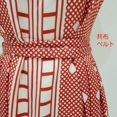 新品！イタリア製素材 Reflect リフレクト ワンピース 半袖 赤 レッド Mの画像