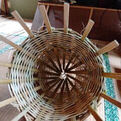 竹細工でわなを作って川魚を捕ろう。伝統的漁法の画像