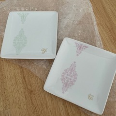 イニシャル入りCとY ペア皿