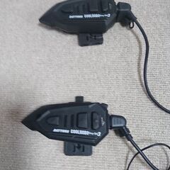 バイクヘルメット2個セット インカム付きの画像