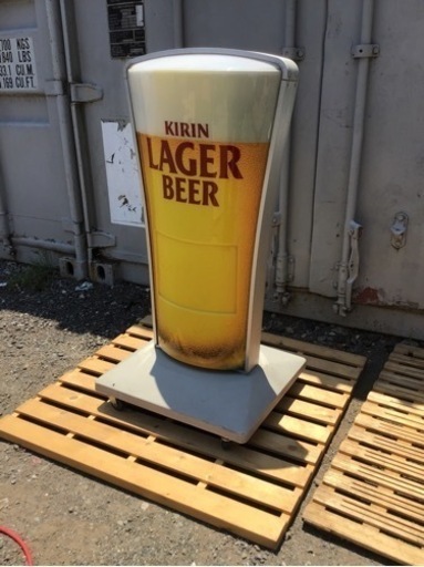 中古　麒麟ラガービール　看板　電光看板