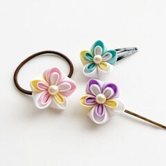 【ワークショップ】つまみ細工で夏のアクセサリー作りの画像