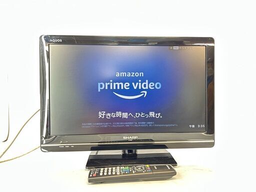 22インチ液晶テレビ SHARP シャープ LC-22K5 リモコン付き 薄型コンパクト 11年製 / AJ-0261-TV