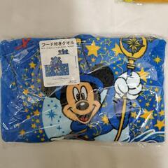ディズニーフード付きタオル&フード付きバスタオルセットの画像