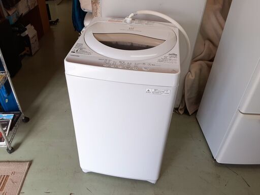 東芝 5.0㎏ 電気洗濯機 2015年製 AW-5G2　/DJ-1056 1FO
