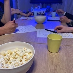 7/10 (日) 18:00〜21:00 ポップコーンシアターナイト　英会話　レッスン　交流会の画像