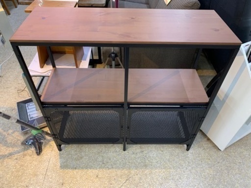 IKEA フィエルボシェルフ フリーラック アイアン ブラウン