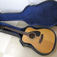 現状品 YAMAHA ヤマハ アコースティックギター FG-200J ブラックラベル ハードケース付き 中古品