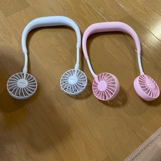 首掛け扇風機　充電式　2個セット