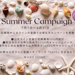 お引越しを💰お得💰に！サマーキャンペーン実施します✨