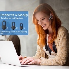 イヤホン 片耳 Bluetooth ヘッドセット 10時間通話の画像