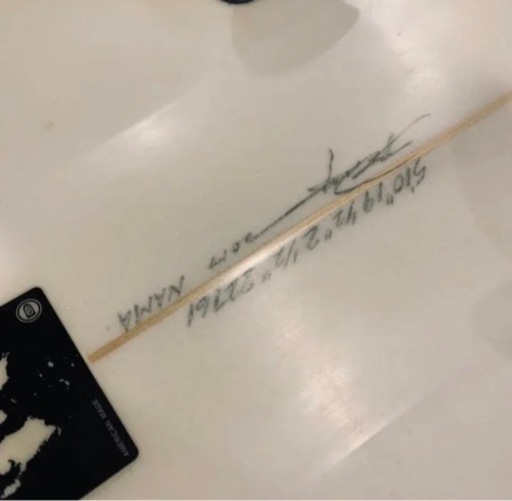 美中古 DAN TAYLOR 5'10 EPSモデル フィン付き