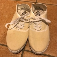 レディース スニーカー  ホワイト 24.5cmの画像