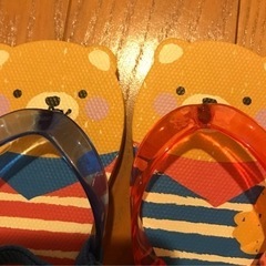 【新品】くまちゃん ビーチサンダル 15cmの画像