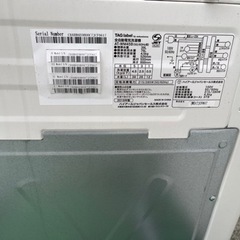 ハイアール　TAGlabel 洗濯機　2018年製の画像