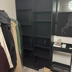 本棚　ブラックの画像