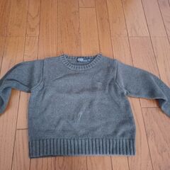 ラルフローレン　グレイセーター　サイズ４