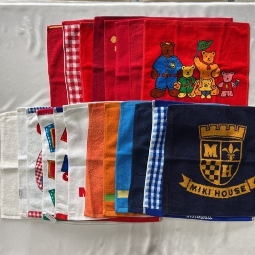 総額 約30,000円以上 ミキハウス 20枚まとめ売り ハンドタオル タオル