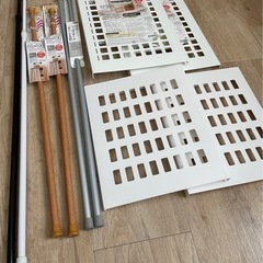 つっぱり棒　+専用棚(未使用有)キッチンやカラーボックスなどに　...