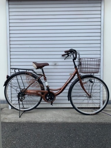 【商談中‼︎】26インチ　外装6段LEDオートライト軽快車　前後タイヤ新品！　防犯登録料込‼︎