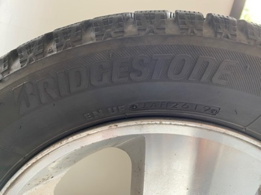 【中古】スタッドレスタイヤ&アルミ4本セット　155/65R13
