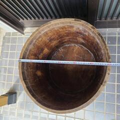 木製 漬物樽(直径:約60cm、高さ:約60cm) 漬け物 たるの画像