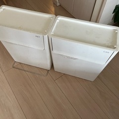 値下しました。スリム分別ゴミ箱2段の画像