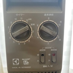 オイルヒーター　暖房器具　SHARP OS-1200の画像