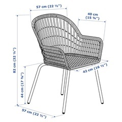 IKEA NILSOVE ニルソーヴェ ラタンチェアの画像