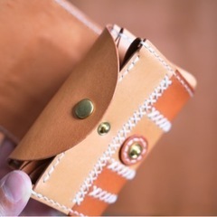 パッチワークアコーディオンポーチの画像