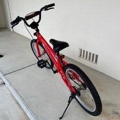 【値下げしました・子ども用自転車】キレイ・２０インチ子ども自転車(赤)の画像