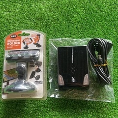 三菱ETC機、スマホホルダー