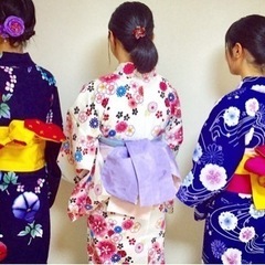 浴衣でお出かけの画像