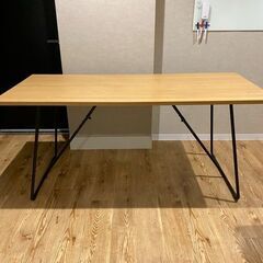 無印良品 折りたたみテーブル・幅160cm・オーク材 幅160