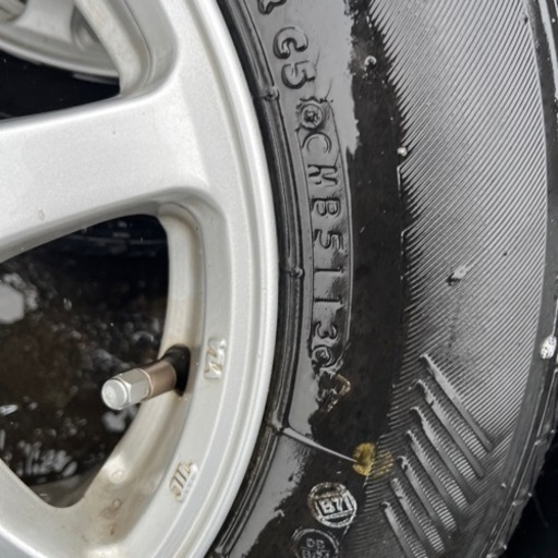 【ご成約ありがとうございました(*˘︶˘*).｡.:*♡】145/80R12 アルミホイールセット売り切り