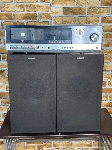 SONY HMK-120 レコード、カセットプレイヤー　アンプ付き