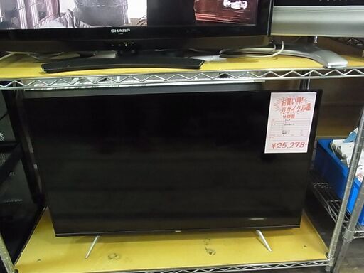 2019年製　TCL　高精細　4K　UHD　43型　ハイビジョン液晶テレビ　43K601U　Wチューナー