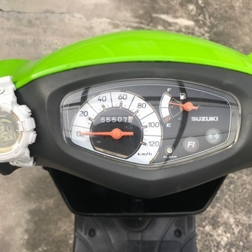 受付終了　アドレスV125G K7 自動車用塗料　PG80ライムグリーン仕様　引き取り限定