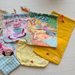 女の子　ハンカチ　巾着