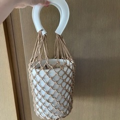 ワンハンドルショルダーカゴバッグ　かわいい