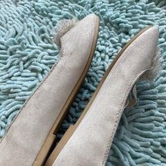 H&M キッズ  サンダル  バタフライ　白　ホワイト　33 20.3cmの画像