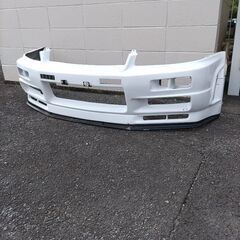 ER34 スカイライン　フロントバンパー　社外エアロ　HR34 ...