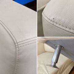 本革 セパレート カウチソファー メーカー不明 【愛品倶楽部柏店】の画像