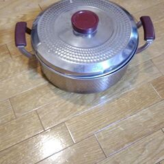 アルミ両手平型鍋