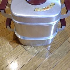 アルミ2段型蒸し器鍋