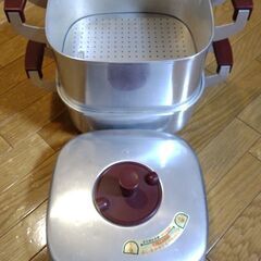 アルミ2段型蒸し器鍋の画像