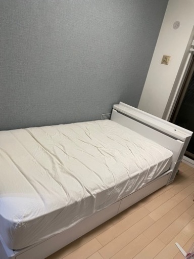 【引き出し収納付き】セミダブルベッド