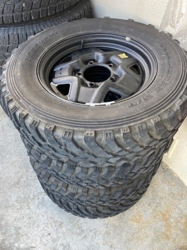 3万から2万5000円に値下げ　４つホイールタイヤセットYokohama geolandar 195 R16C 104/102Q 6PR M/T