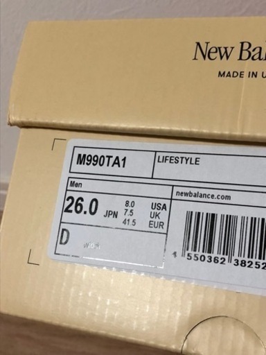 ニューバランス USA製 newbalance M990 TA1 26.0 26 ニューバランス 